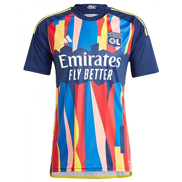 Olympique Lyonnais terza maglia da calcio uniforme da uomo terza maglia del kit da calcio per abbigliamento sportivo 2023-2024